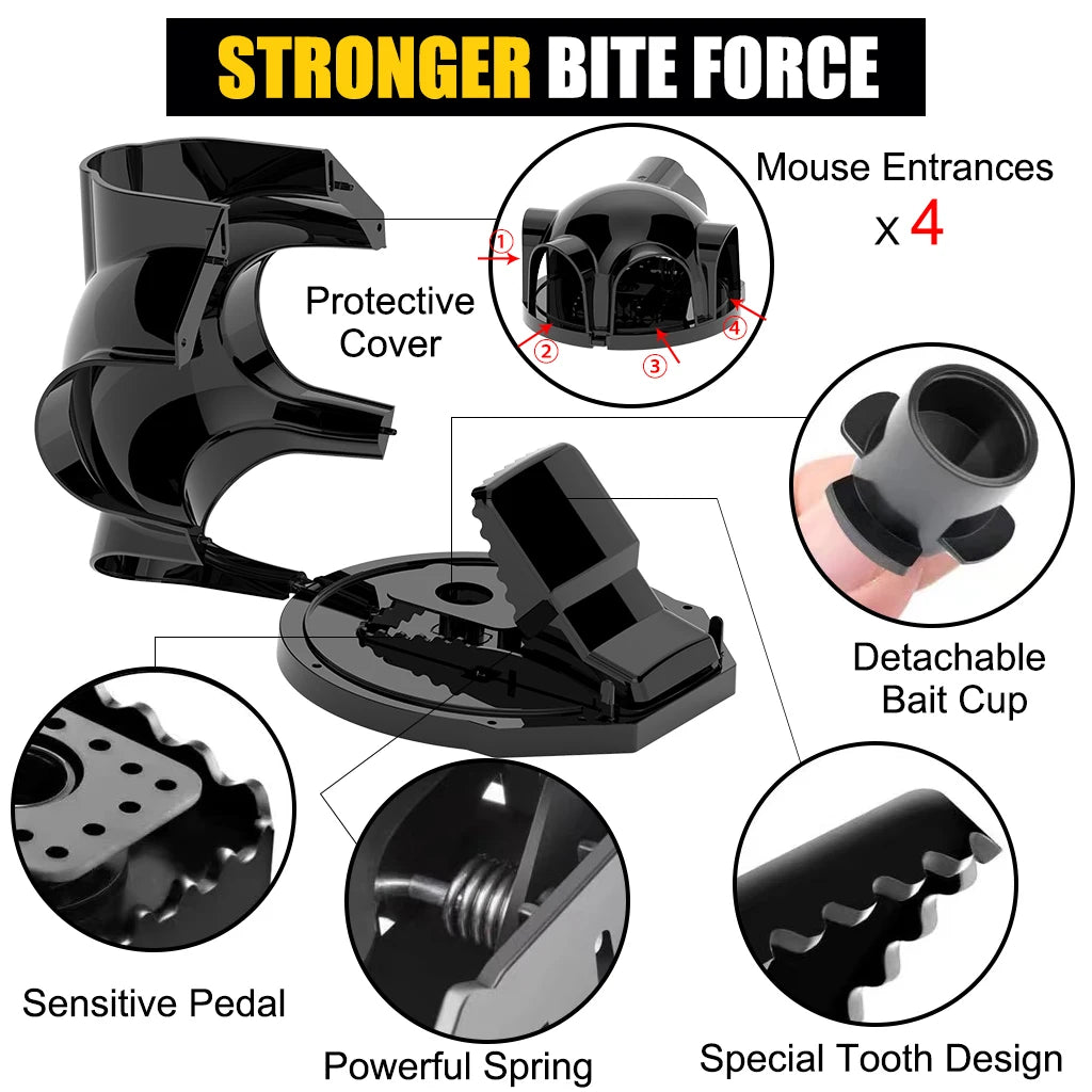 Strong Snap Mouse Rat Traps-High Sensitive Snap Big Plastic Mouse Trap Rodent Catcher - V.I.P Digital Presence