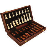 Magnetic Wood Chess Folding Chess Board Puzzle Game for Adults and Children Checkers Toy - V.I.P Digital Presence