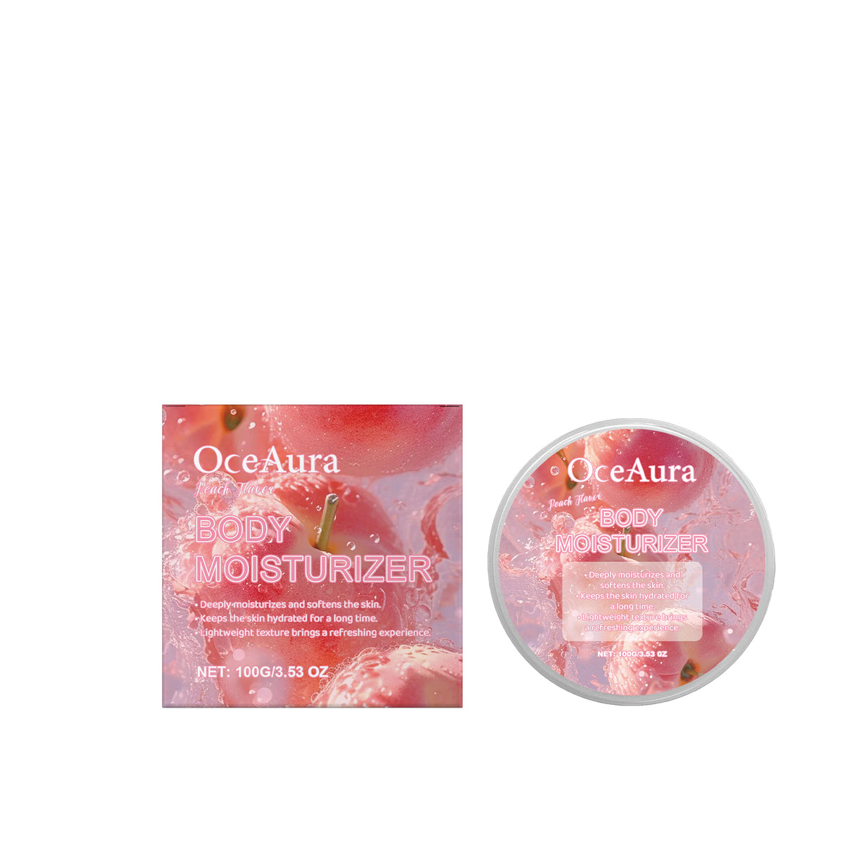 Peach Moisturizing Moisturizer Body Moisturizing Treatment Hydrating Refreshing Firming Body Cream