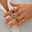 French retro irregular alloy ring light luxury style geometric drip oil ring set - V.I.P Digital Presence
