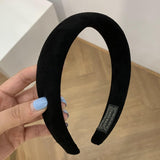 Candy colored velvet with wide edge sponge headband flocking - V.I.P Digital Presence