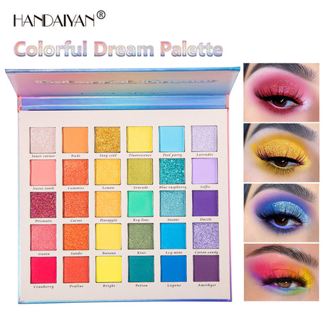 HANDAIYAN New 30 Color Pearlescent Matte Glitter Eyeshadow Palette Cross-border Makeup Fantasy Rainbow Palette - V.I.P Digital Presence