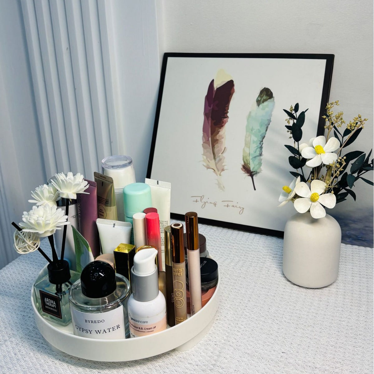 ins desktop cosmetics storage box tray entrance ornaments storage tray - V.I.P Digital Presence