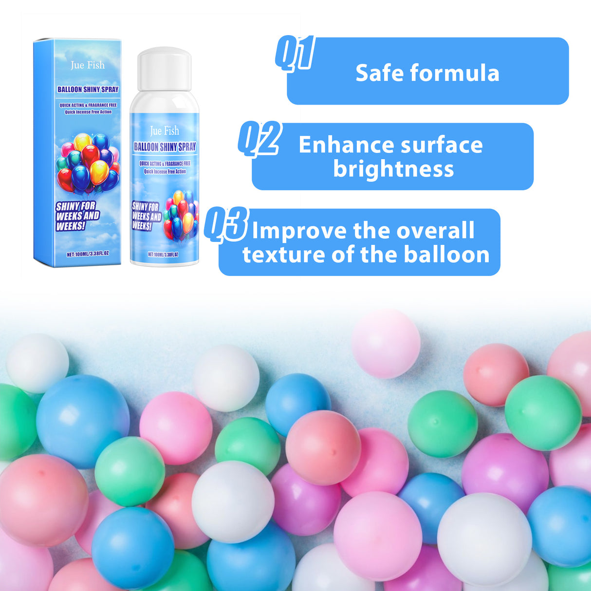 Balloon Shiny Spray, Anti-Oxidation To Maintain The Brightness Of The Balloon Surface Scene Decoration Supplies - V.I.P Digital Presence