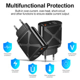 LED luminous PD20W+QC3.0 4A mobile phone charger fast charging dual port fast charging head - V.I.P Digital Presence