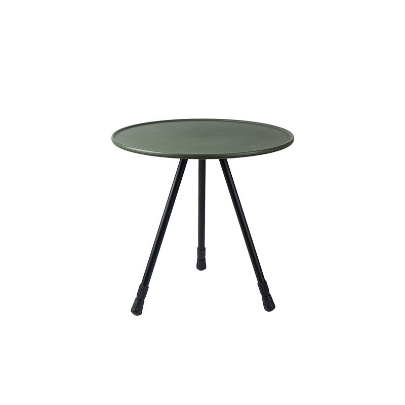 Muebles de exterior para balcón, ligeros, portátiles, de aluminio, altura ajustable, pequeños, redondos, plegables, para picnic y camping.