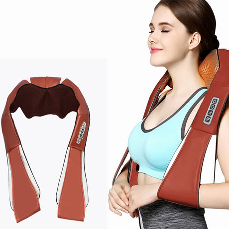3D Kneading Massage Shawl Hot Compression Electric Neck Waist Shawl Neck Shoulder Cervical Massage Shawl - V.I.P Digital Presence
