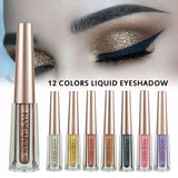 HANDAIYAN Diamond Pearl Liquid Eye Shadow 12 Colors Shining Bright Eye Shadow Liquid - V.I.P Digital Presence