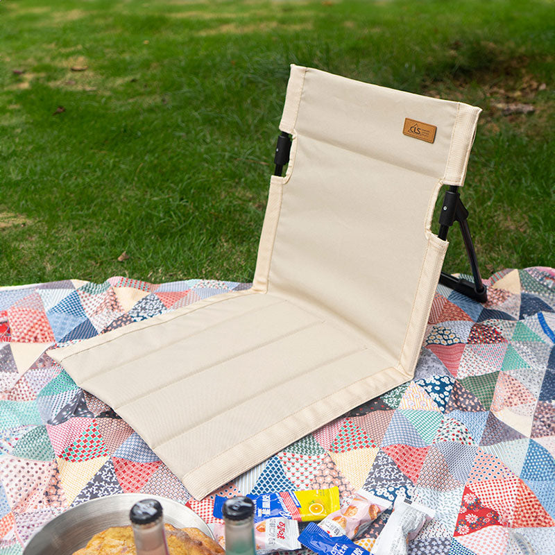 Silla con respaldo para acampar al aire libre, silla plegable portátil, silla de ocio, silla para balcón, parque, césped, silla de picnic
