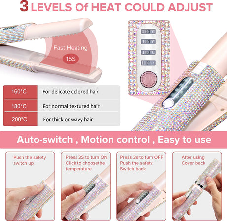 Electric USB Hair Straightening Brush Straightener Brush Multifunctional Comb Straightening Styler Hair Curler - V.I.P Digital Presence