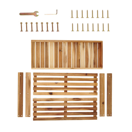 Acacia Wood Shoe Rack Bench Strong Weight Bearing Upto 200 LBS Best Ideas For Entryway Frontdoor Bathroom, Natural Color. - V.I.P Digital Presence