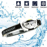 LED Headlight Head Bike Lamp Light Infrared Ray Mini Waterproof 800Lm 3 Modes 3xAAA battery Headlamp With Headband - V.I.P Digital Presence