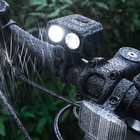 Bicycle headlights, mountain road bike headlights, outdoor night riding ABS waterproof high brightness Type-C charging riding eq - V.I.P Digital Presence