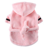 Pet Bathrob Dog Pajamas Sleeping Clothes Soft Pet Bath Drying Towel Clothes winter Warm pajamas for Puppy Dogs Quick Drying