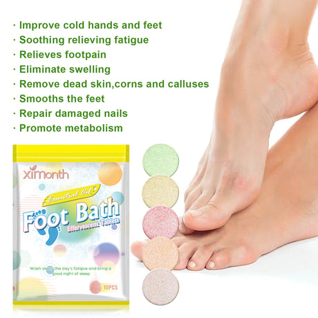 Foot Bath To Soak Foot Pieces, Foot Cleansing Treatments Relieve Fatigue Pamper Sleep Body Care Foot Bath Tablets - V.I.P Digital Presence
