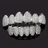 Hip hop braces with copper zircon micro inlaid with real gold Halloween teeth decoration exaggerated hiphopgrills - V.I.P Digital Presence
