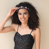 Fashionable Baroque Retro Set Water Diamond Flower Wide Edge Pearl Hair Hoop - V.I.P Digital Presence