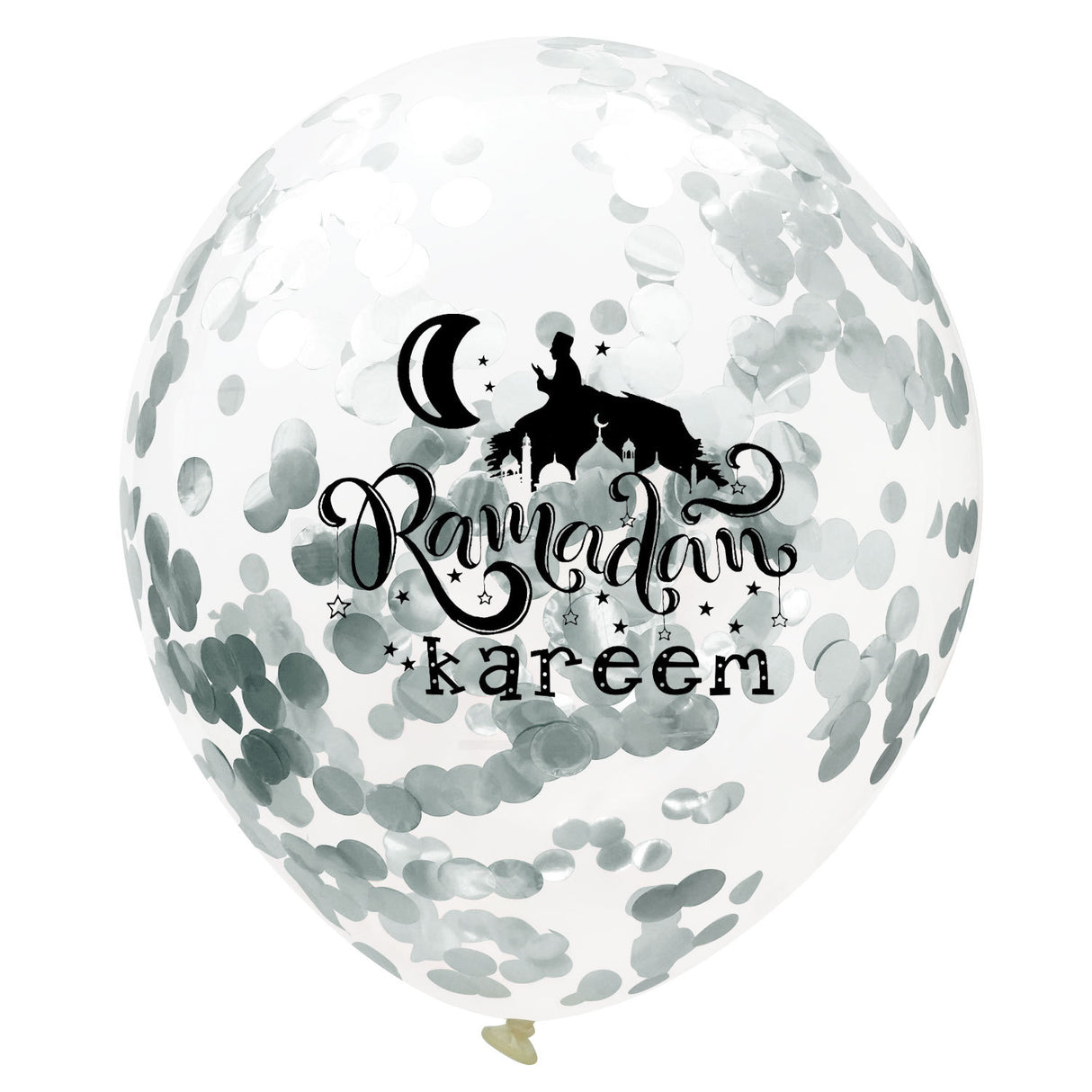 Moon Castle Party Celebrates Latex Balloon Transparent Paper Shard Glitter Balloon Set - V.I.P Digital Presence