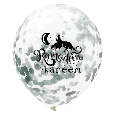 Moon Castle Party Celebrates Latex Balloon Transparent Paper Shard Glitter Balloon Set - V.I.P Digital Presence