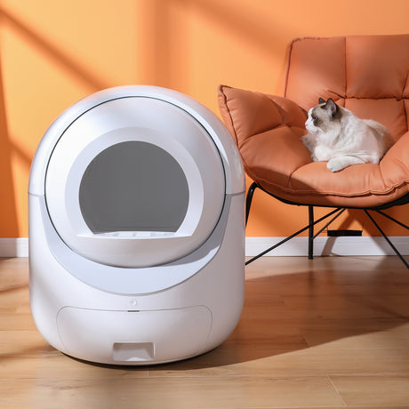 Intelligent cat litter box, automatically eliminates odors, application control, supports multiple cats with 5G and 2.4G WiFi - V.I.P Digital Presence