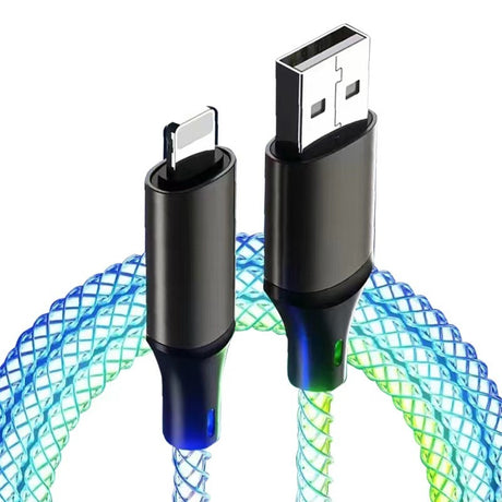 Data cable car luminous breathing gradient PD60W 27W super fast charging suitable for Apple Android Type - V.I.P Digital Presence
