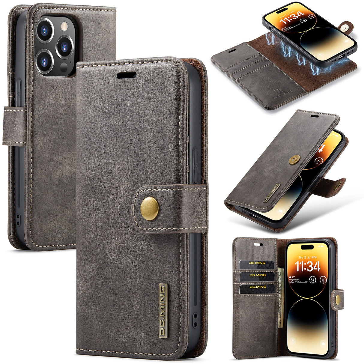Suitable for iPhone 14 Pro Max Magnet Split Phone Leather Case iPhone 13 Pro Max Protective Case - V.I.P Digital Presence