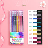 Drawing Doodling Scrapbook Journaling fluorescent Sparkle Gel Pen Neon Glitter Pens Fine Tip Art Markers Glittering Pen Set - V.I.P Digital Presence