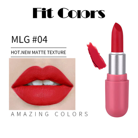 Fit Colors Mini Capsule Matte Lipstick Matte Velvet Does Not Fade Portable Mini Lipstick - V.I.P Digital Presence