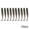 QXO 10pcs/Lot Soft Lures Silicone Bait 7cm 2g Goods For Fishing Sea Fishing Pva Swimbait Wobblers Artificial Tackle