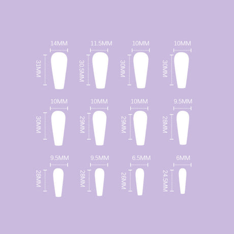 Long Wearing Nails 24 Pieces Of Finished Fake Nails Press On Nails French Ballet Manicure - V.I.P Digital Presence