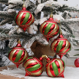 Christmas decoration painted onion shaped ball Christmas tree decoration hanging ball spiral cone ball - V.I.P Digital Presence