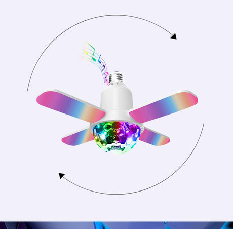 Mini four-leaf Bluetooth starry sky light Household indoor wireless Bluetooth plus white light colorful stage music atmosphere l - V.I.P Digital Presence