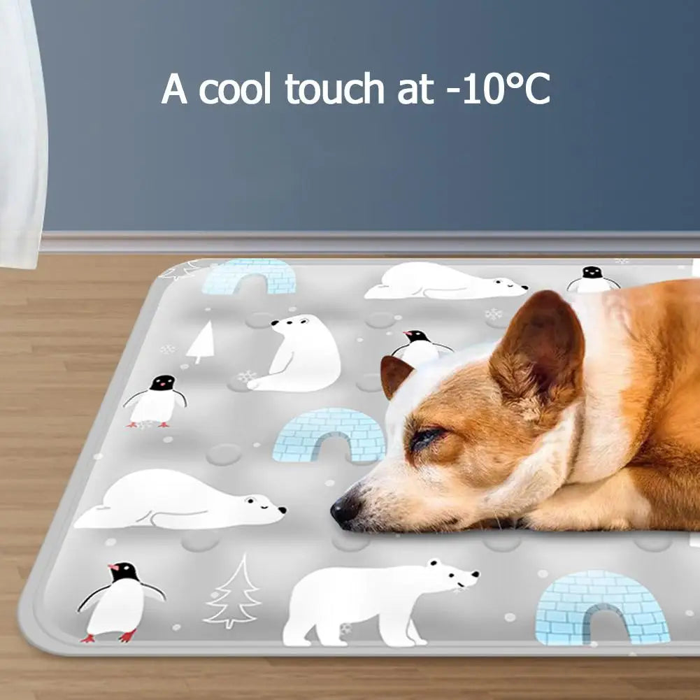 Summer Pet Cooling Pad Ice Crystal Gel Cool Down Cat To Dog Pet Grasp Bed Resistance Collapsible Rectangle Pad Accessories - V.I.P Digital Presence