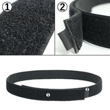 Tactical Inner Belt, Duty Nylon Hook - Loop Adjustable Black Waist Belt