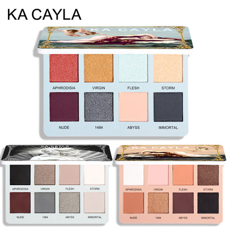 KA CAYLA 8 Colors Eyeshadow Palette EVA Matte Pearl Glitter Eyeshadow Palette - V.I.P Digital Presence
