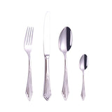 304 stainless steel knife, fork, spoon, hotel Western tableware, steak knife, fork, dessert spoon, fork, 4 piece  set - V.I.P Digital Presence