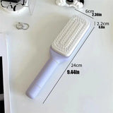 Automatic Cleaning Rotating Lifting Comb Self Cleaning Hairbrush Rotating Retractable Anti Static Massage Comb Scalp Hair Comb - V.I.P Digital Presence