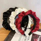 Women's wide brimmed hair accessories with high cranial crest and large intestine folds and hair bands - V.I.P Digital Presence