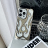 Electroplated hollow flame pattern phone case suitable for iPhone 15 Pro, simple all inclusive, Apple 14 anti drop protective cover - V.I.P Digital Presence