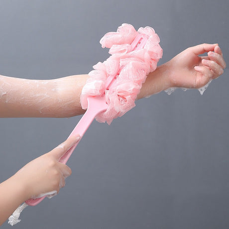 Long handled large bath brush, long handled scrubbing bath tool, flower bath brush, scrubbing bath brush, scrubbing bath ball, s - V.I.P Digital Presence