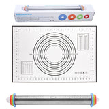 17 inch stainless steel adjustable thickness rolling pin scale rolling pin leather material kneading tool - V.I.P Digital Presence