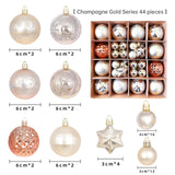 Christmas decoration 6cm electroplated ball plastic ball special-shaped painted Christmas ball gift Christmas tree pendant - V.I.P Digital Presence