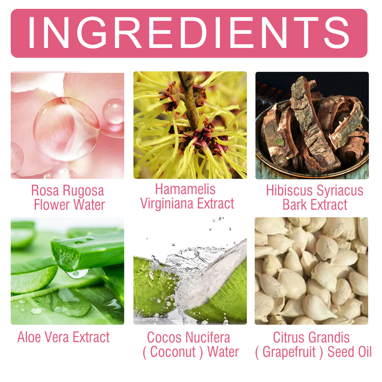 Rose Face Toner, Hydrating Refreshing Oil Control Fade Spots Toner