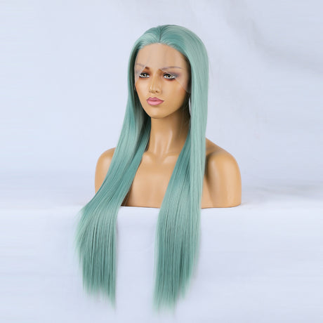 Wig Front Big Lace Ladies Chemical Fiber Wig Headgear Lace Wigs Long Straight Hair - V.I.P Digital Presence