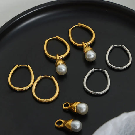 Titanium Steel Huggie Earrings - V.I.P Digital Presence