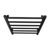 Towel Warmer 6 Bar Electric Heated Towel Rack Wall Mount Plug-in/Bath Towel Heater Matt-Black - Timer - V.I.P Digital Presence