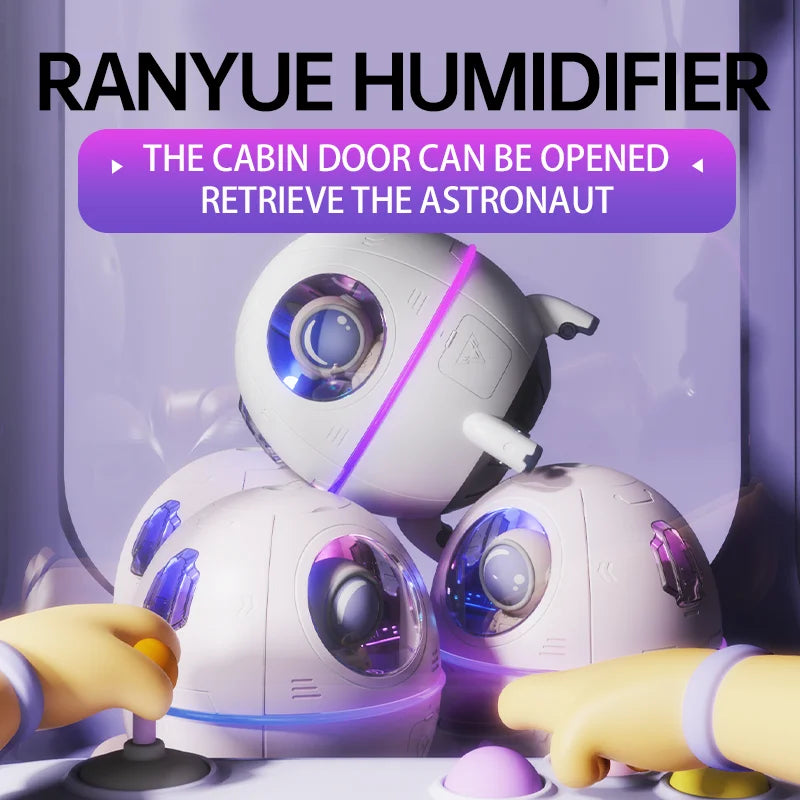 Portable Astronaut Humidifier with LED Light and Aroma Diffuser - USB Powered for Clean and Hydrated Air Cute Aesthetic Stuff - V.I.P Digital Presence