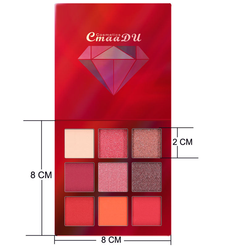 CmaaDu 9 Colors Eye Shadow Diamond Shine Eyeshadow Palette Shiny Highlight Eyeshadow - V.I.P Digital Presence