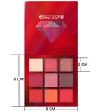 CmaaDu 9 Colors Eye Shadow Diamond Shine Eyeshadow Palette Shiny Highlight Eyeshadow - V.I.P Digital Presence
