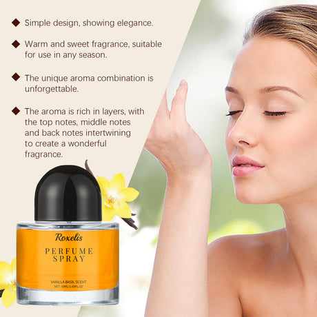 Vanilla Basil Perfume Mild Niche Vanilla Light Fragrance Stay Fragrance Lasting Dating Charm Natural Light Elegant Perfume - V.I.P Digital Presence